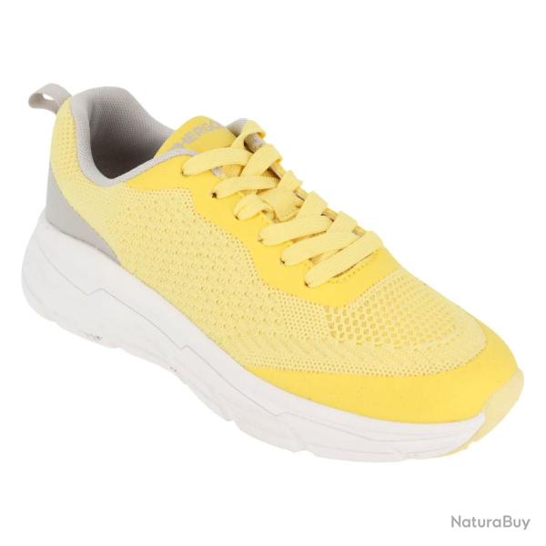 H3800 - Chaussure sneaker Shanghai avec semelle amovible - Femme - Jaune - HERGOS