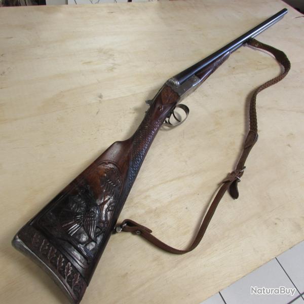 Fusil juxtapos artisan franais calibre 12/70