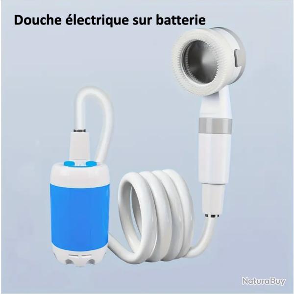 Douche de Camping �lectrique Portable, 5V  Ensemble de Bain pour camping et Plein Air