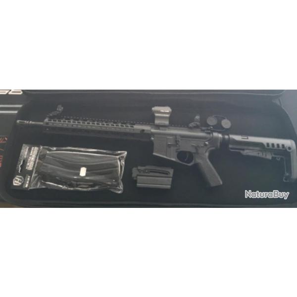 Pack Hammerli Tac R1 calibre 22LR,d�tente modifi�e,3 chargeurs,point rouge Holosun et fourreau