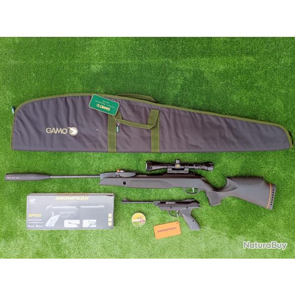 PACK10 LASER ! Gamo Swarm Magnum 6,35 mm IGT PRO 18X Gen3i + Lun. 3-9X40 19,9 j. + Kit  Puiss. 34 J.