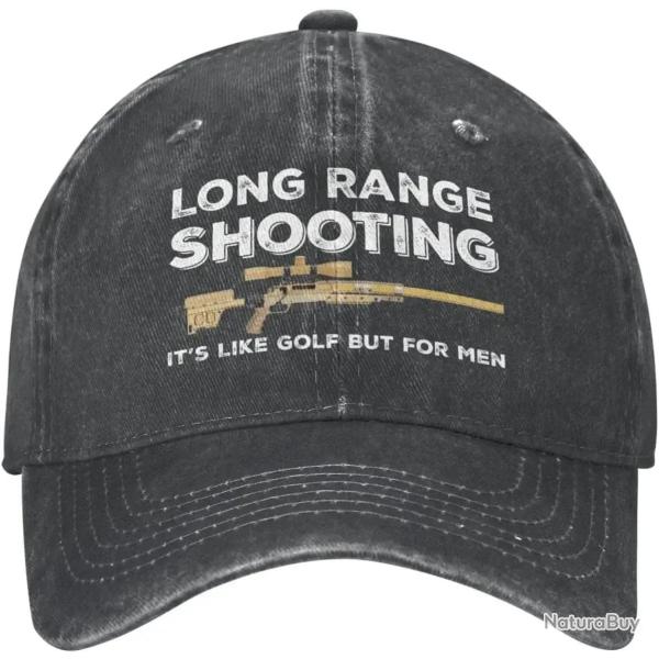 Casquette Long Range Shooting - Noir / Ajustable
