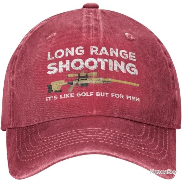 Casquette Long Range Shooting - Rouge / Ajustable