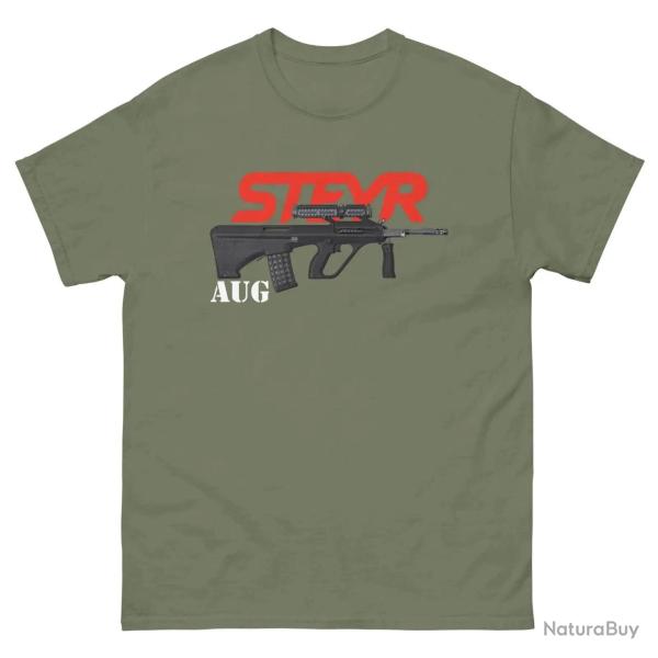 T shirt AUG Steyr manches courtes vert arm�e