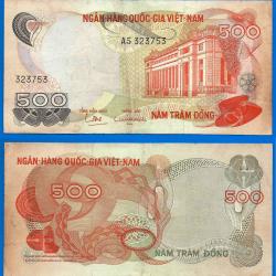 Vietnam Sud 500 Dong 1970 Asie Billet Serie Y8