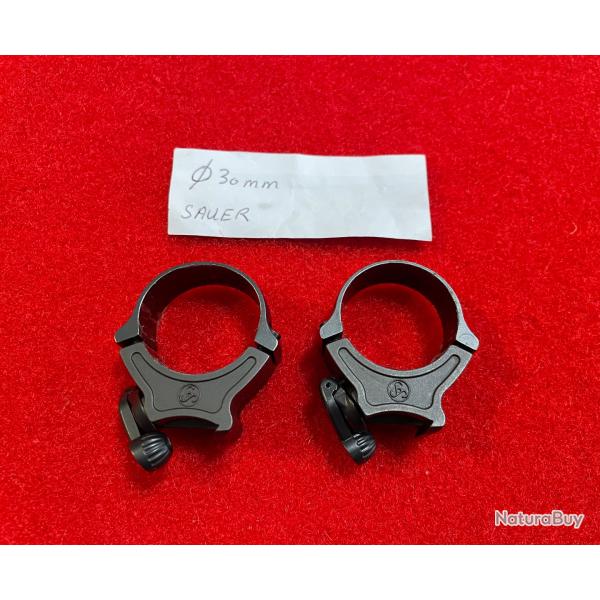 COLLIERS AMOVIBLES SAUER, DIAM�TRE 30 mm, �TAT NEUF.