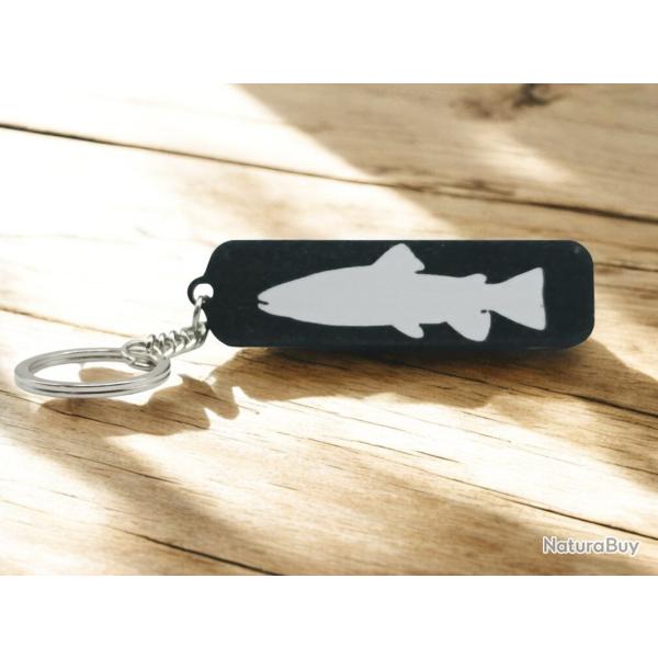 porte cl� truite silhouette