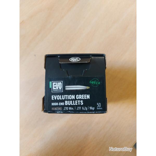 Ogive 270 RWS evo green 6.2 g 96 gr