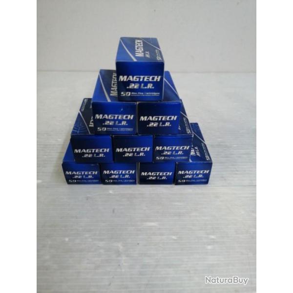 !!!! NEUF!!! CARTOUCHES MAGTECH 22LR PAR 10 BOITES DE 50!!!