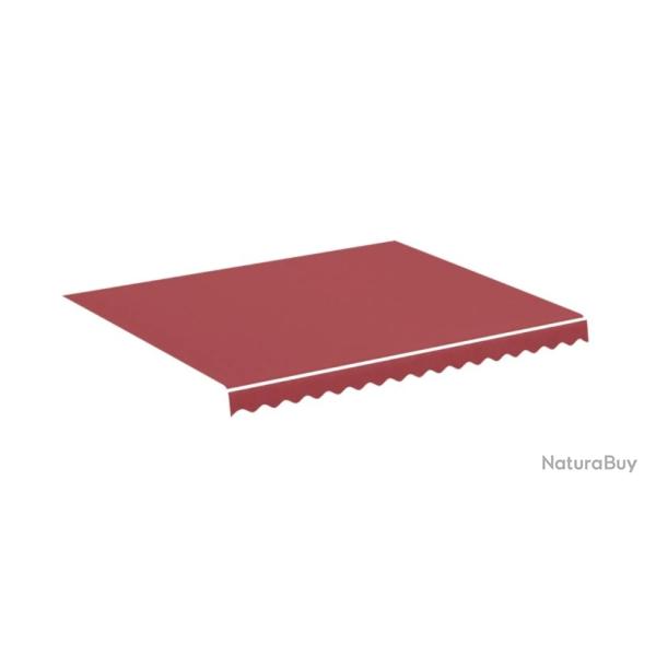 Tissu d'auvent bordeaux rouge 3x2,5 m en polyester - Remplacement estival