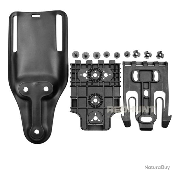 Dulholster-Holster de ceinture pour airsoft .-**short set BK