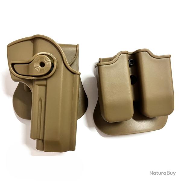 Etui de odorde Retrgissant de dfense de style IMI -**tan