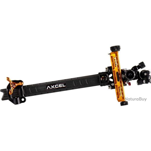 AXCEL - Viseur Compound Achieve XP Pro UHM Diamond Carbon 9" ORANGE DROITIER (RH)