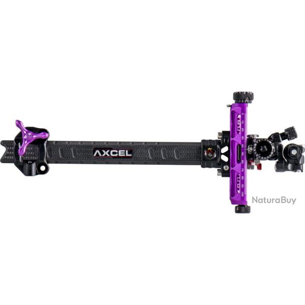 AXCEL - Viseur Compound Achieve XP Pro UHM Diamond Carbon 9" GAUCHER (LH) VIOLET
