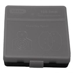 Bo&icirc;te de rangement 100 cartouches cal. 380 / 9mm / 7.65mm - Grise