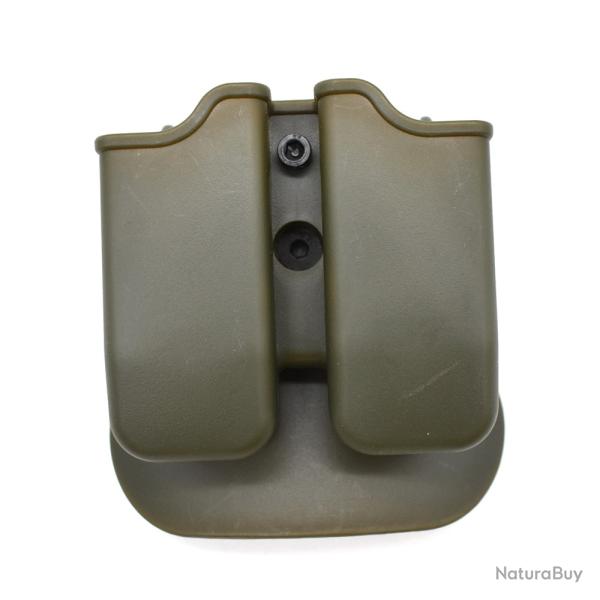 Double porte-inspirer universel 9mm .40 Mag-**GREEN LIVRAISON GRATUITE