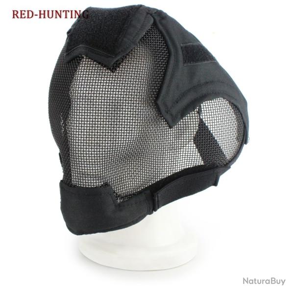 masque de protection en maille d'acier -**BLACK