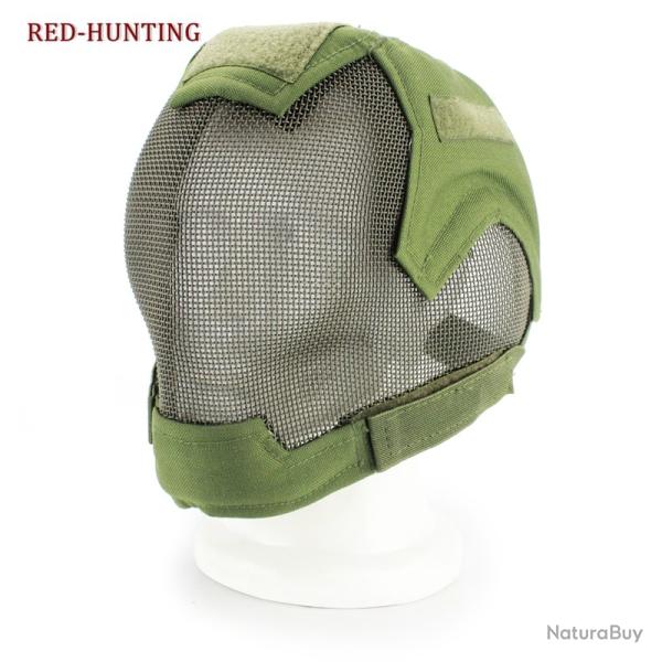 masque de protection en maille d'acier -**GREEN