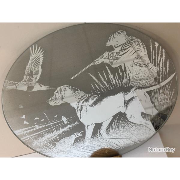 Petit miroir de d�coration de la p�che ou de la chasse