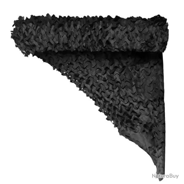 Rouleau de filet de camouflage noir 50m x 1.5m