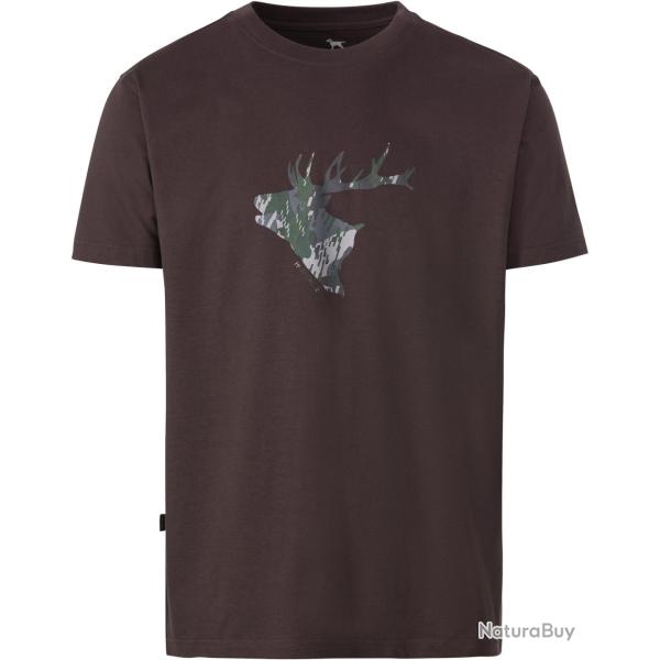 T Shirt Cerf Couleur Marron