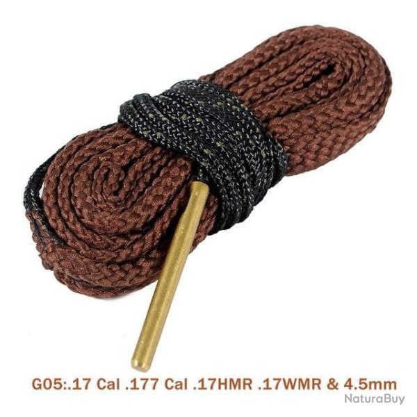 Cordon Nettoyage arme Type BoreSnake G05 pour Calibre 17 .177 17HMR 17WMR 4.5mm - LIVRAISON GRATUITE