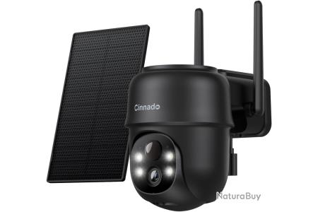 Caméra De Surveillance WiFi Extérieure Sans Fil - 2K - Batterie Et Panneau Solaire - S1