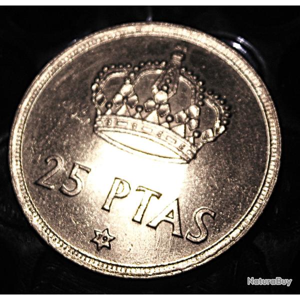 espagne piece de  25 pesetas 1975 ttb
