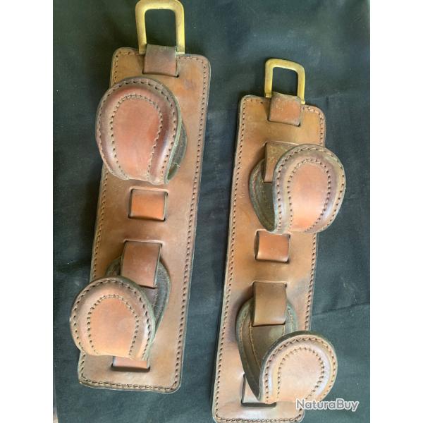 Support pour les fusils en cuir, artisanale