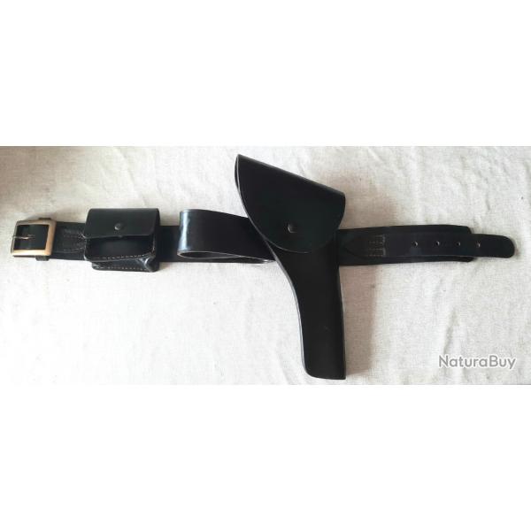 HOLSTER CUIR AVEC CEINTURON ET PUSH TYPE GUERRE CIVILE AMERICAINE