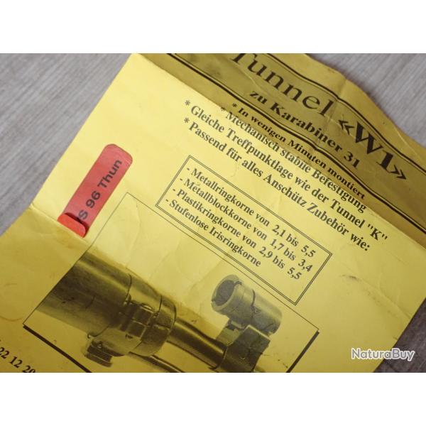 Notice tunnel W1 pour K31