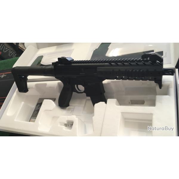 Pack Sig Sauer MPX � CO2 Calibre 4,5mm (.177) diabolo, 30 coups avec 2 Sparclettes 88grs neuf