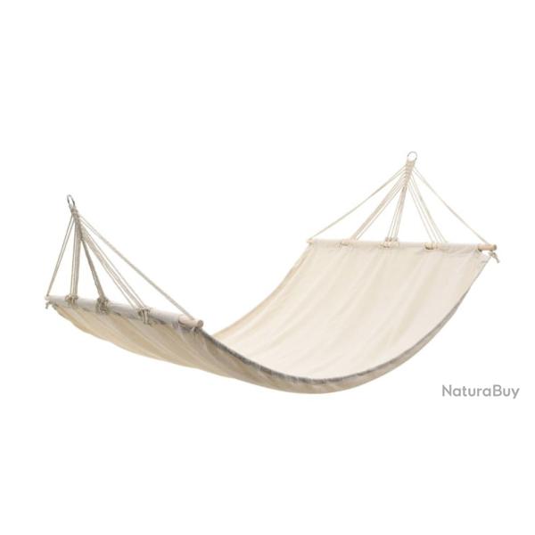 Hamac cr�me en coton et polyester 210 x 150 cm - D�tente estivale � deux