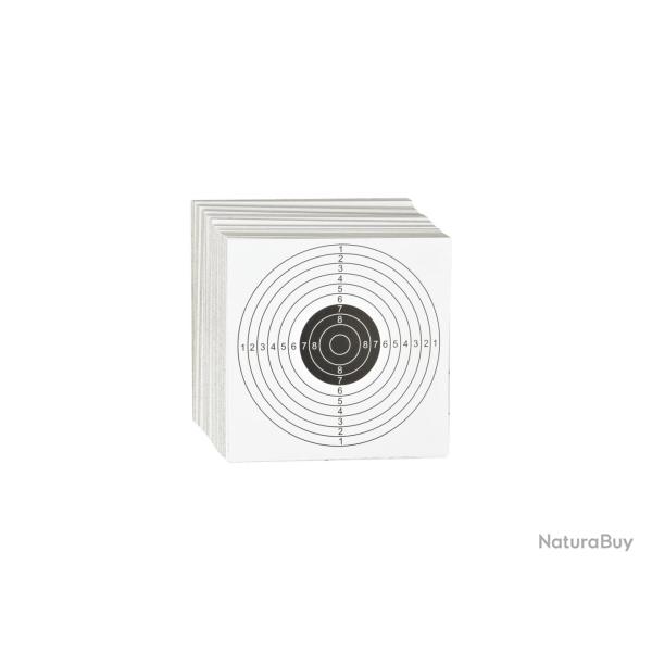 CIBLE 14X14 MARQUAGE NOIR AVEC SCORE X100 "ASG"