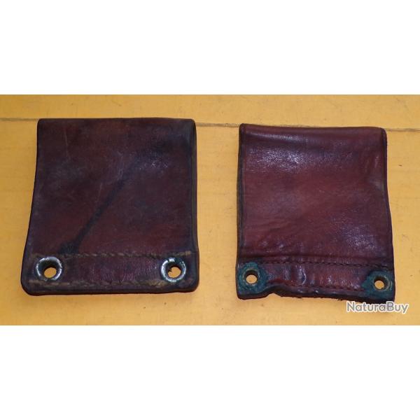 SUPPORT EN CUIR POUR CEINTURON EN CUIR DE L'ARMEE FRANCAISE PERMETTANT D'ATTACHER DES A