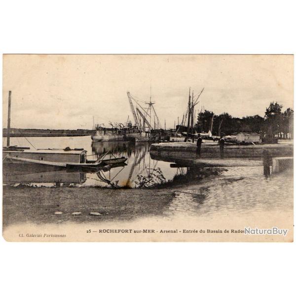 CPA - Marine Militaire - ROCHEFORT-  sur -MER - Arsenal -Entr�e du Bassin de Radoub N�1200