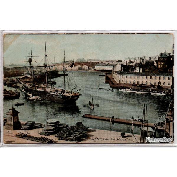 CPA - Marine Militaire-Brest Avant Port Militaire N�1030