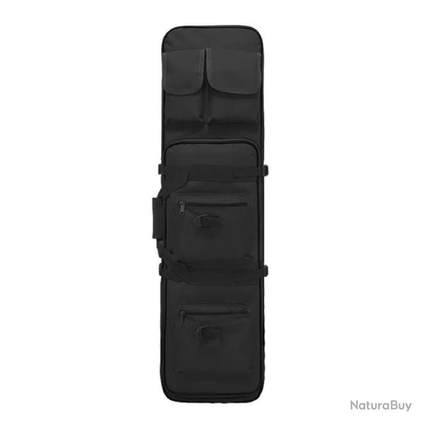 �tui Tactique 85cm Sac Transport Fusil Carabine 600D Double Compartiment Bretelles Airsoft Chasse N