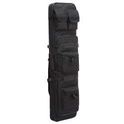 &Eacute;tui Tactique 120cm Sac Transport Fusil Carabine N 600D Double Compartiment Bretelles Chasse Tir N