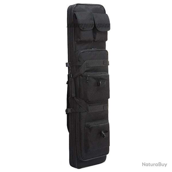 �tui Souple Tactique Fusils Pistolets Sac � Dos Transport Carabine Chasse Airsoft Tir Noir 100cm