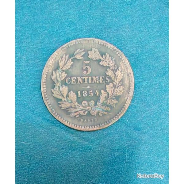5 centimes Grand Duch� de Luxembourg 1854 - pi�ce de Monnaie