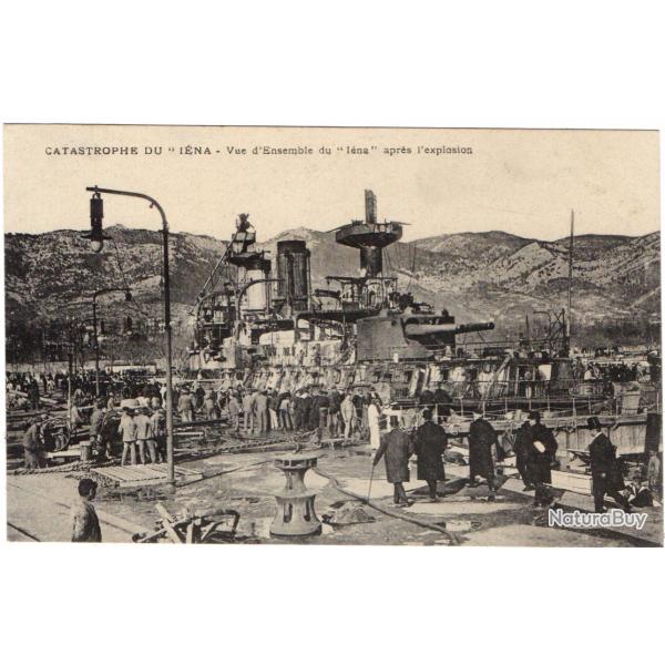 CPA-Marine de Guerre  -Catastrophe du "I�na"-vue d'ensemble du i�na apr�s l'explosion N�1192