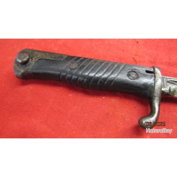 baionnette plaquette enveloppante 1�type mauser G98 ww1 feuille saule premi�re guerre langue de chat