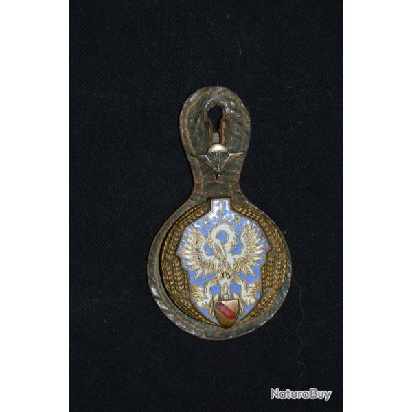 INSIGNE PARACHUTISTE 1 COMPAGNIE DE LIVRAISON PAR AIR + BREVET- 1 CLA - ALGERIE