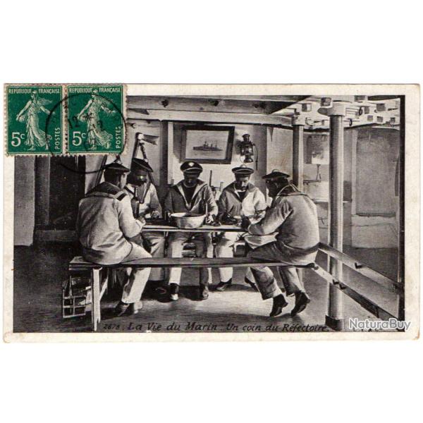 CPA - Marine Militaire-La Vie du Marin.Un coin du R�fectoire  N�1412