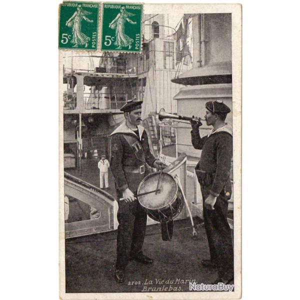 CPA - Marine Militaire-La Vie du Marin Branlebas  N�1414