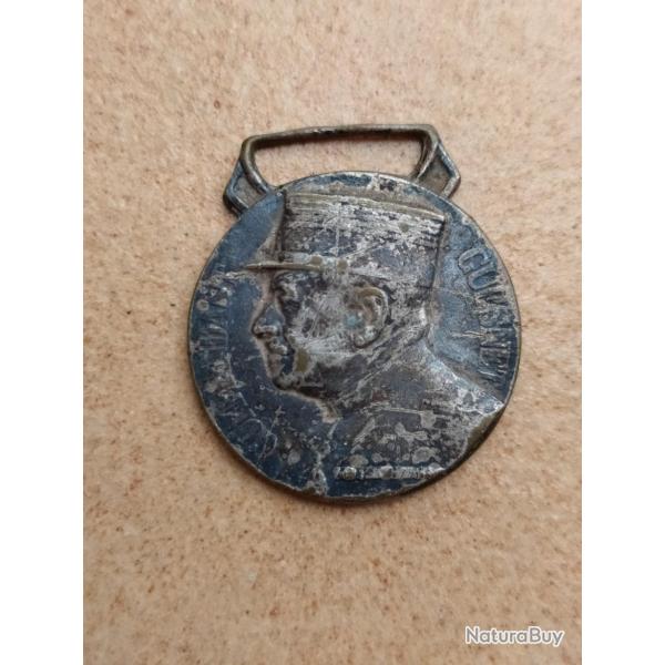 MEDAILLE OEUVRE DES PUPILLES DES SAPEURS POMPIERS FRANCAIS ANNEE 1936 HOMMAGE COMMANDANT GUESNET