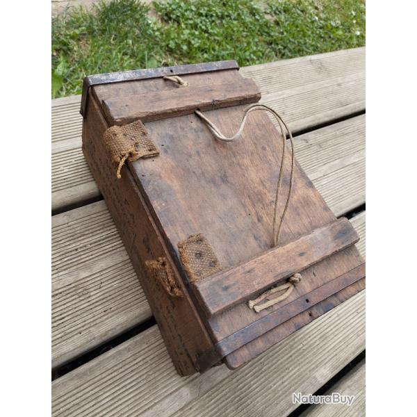 Caisse Fran�aise ligne Maginot WW2 Mle35 75 cartouches et 150 relais