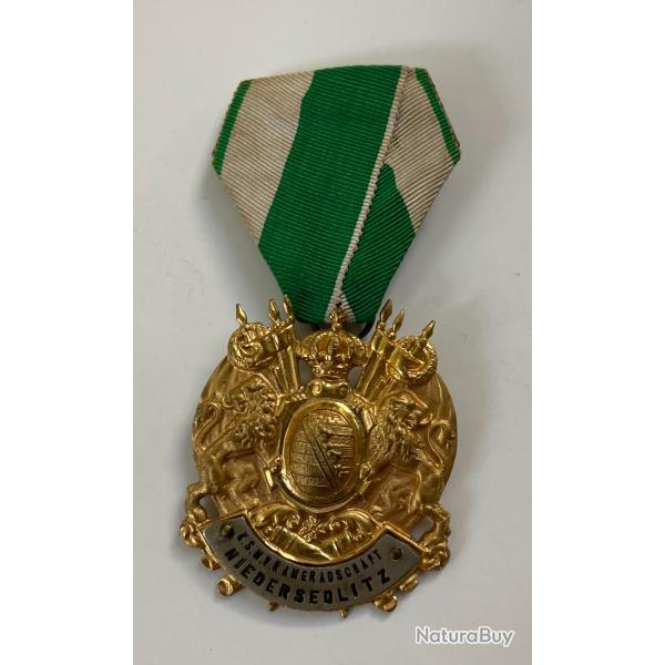 Allemagne (Royaume de Saxe) : M�daille d'association d'anciens combattants S�chsischerMilit�rVereins