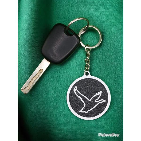 porte cl� canard silhouette chasse nature